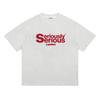Mens TShirt SERIOUSLY SERIOUS Tees Cotton Graphic Oversized Harajuku Short Sleeve Tops Korean Fashion Y2k Streetwear Clothing