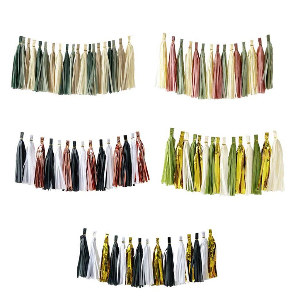 Colorful Paper Streamers for Wedding Decorations Birthday Celebration Supplies Easy Assemble Paper Hanging Ornament
