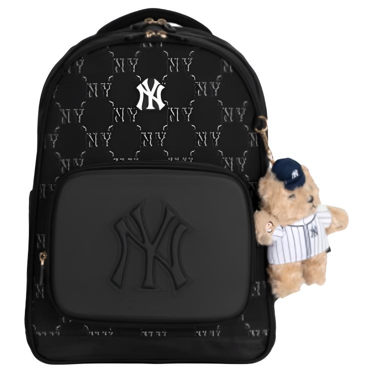 MLB New York Yankees 25SS Vintage Sports Fashion Polyester Backpack Kids backpack Black 7ABKMC55N-50BKS Black