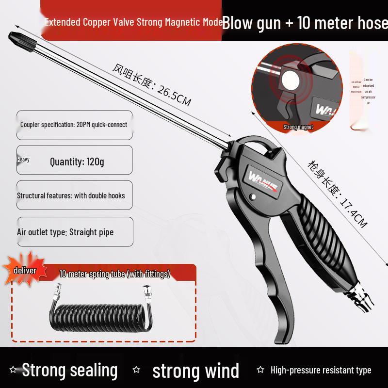 Wanhe High-Pressure Air Blow Gun for Dust Removal and Truck Inflation