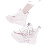 2025 new inner height-increasing women's shoes mesh breathable and high casual sports shoes summer platform dad shoes tide spring