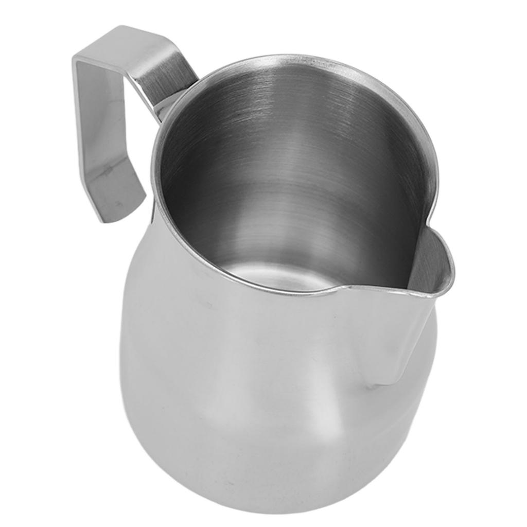 Milk Frothing Pitcher Coffee Steaming Pitcher 304 Stainless Steel Coffee Milk Cup Milk Frother Cup Olecranon Type