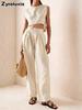 New Women's Summer Breathable Comfortable Crew Neck Loose Casual Set