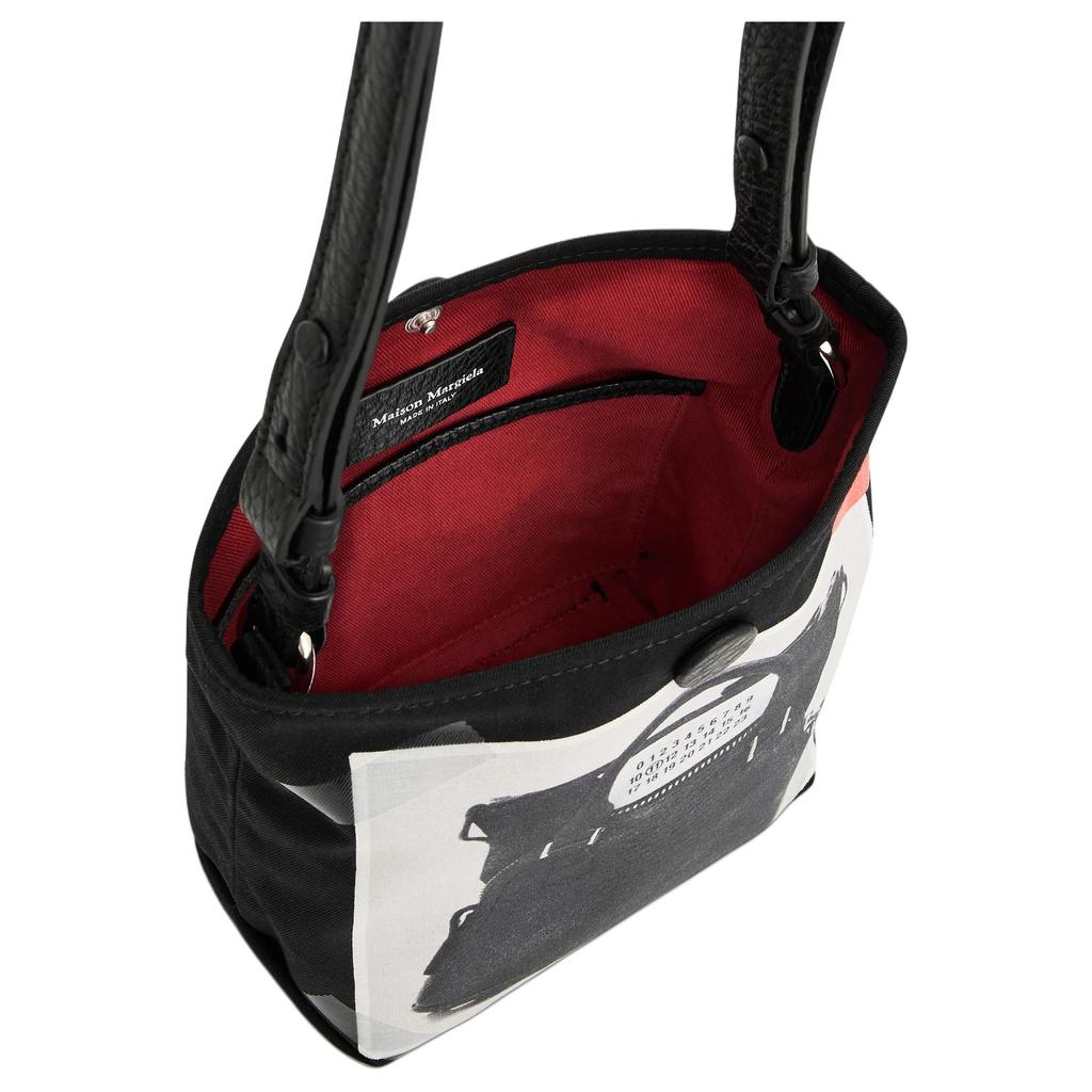 Maison Margiela 5AC Removable Adjustable Shoulder Strap Polyester Tote Shoulder Bag Women bags Black SB1WC0009P6436HA193