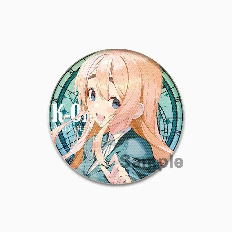 32/44/58mm Kotobuki Tsumugi Hirasawa Yui Akiyama Mio Tainaka Ritsu Cartoon Abzeichen Comic Brosche Pins für Kleidung Rucksack Schmuck Zubehör