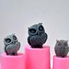 3D Owl-Shape Silicone Mold Cute Bird Scented Candle Epoxy-Casting Mold Candle