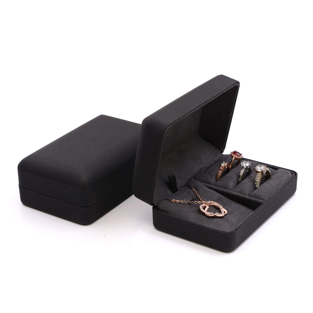 Tragbare Schmuckaufbewahrungsbox Ringe Ohrringe Reiseetui Eleganter Organizer Damen Halsketten Aufbewahrungsetui Diaplay Geschenkboxen