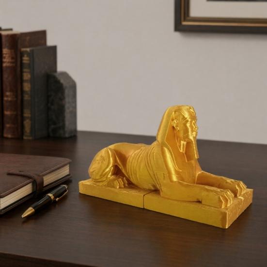 Sběratelská figurka egyptské sfingy, Mini soška sfingy tištěná 3D, Vintage egyptský suvenýr pro dekoraci domácího stolu