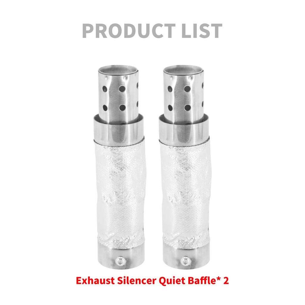 HDBUBALUS Silencer Quiet Baffle for Harley Sportster Softail Duals Shortshots Staggered