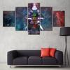 5 Stück Buddha Chakra Zen Galaxy Dekor Leinwand Bild Wandkunst 5 Stück Bilder Gemälde Poster HD Druck Home Decor Kein Rahmen