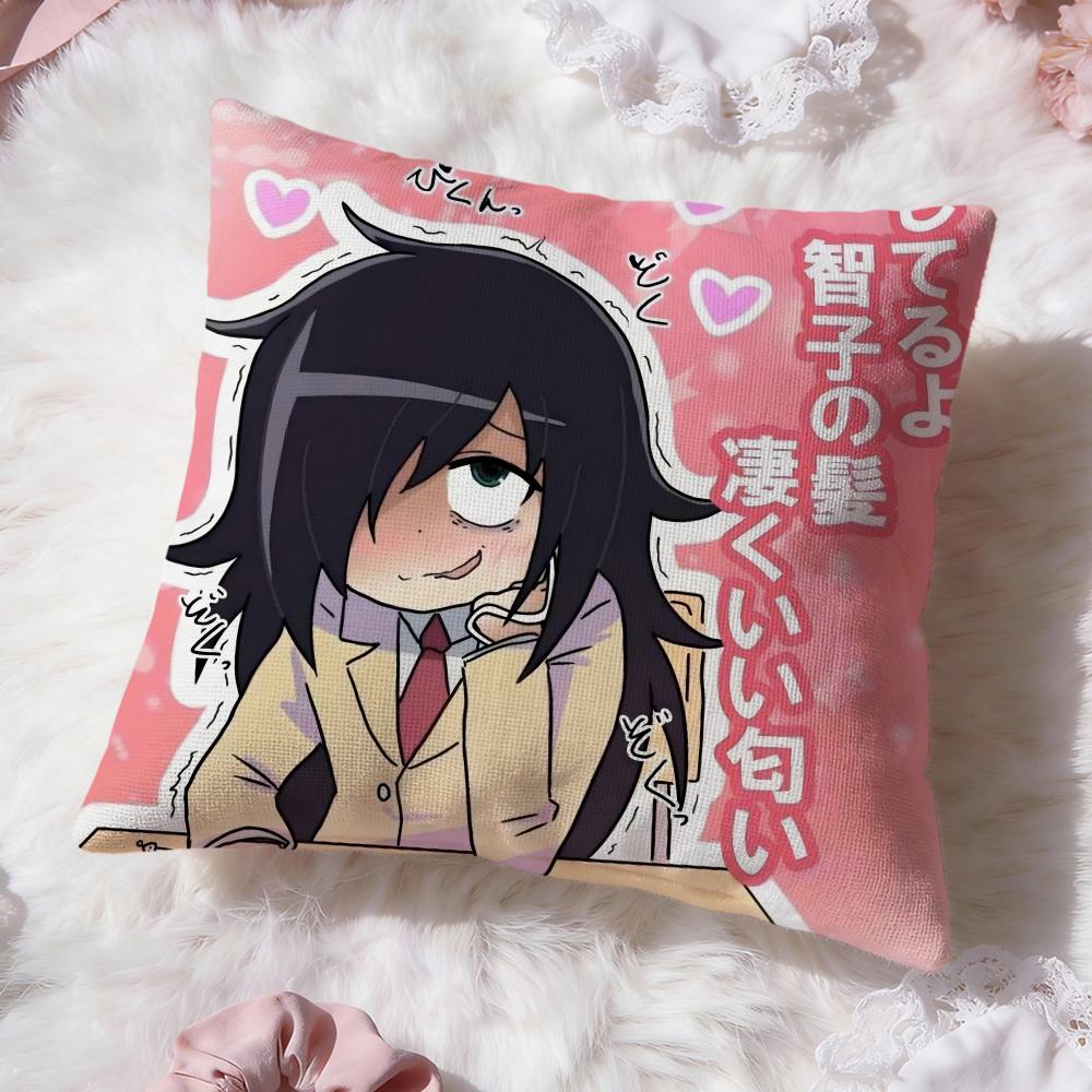 Cute K-Kuroki TomokoS Cushion Cover Premium Comfort Reversible Pillow Cove -Two in One Design for Any Room & Car Interior