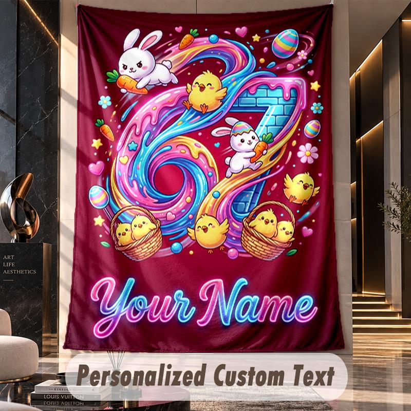 Celebration Party (14) Theme Custom Tapestry Personalized Custom Name Text Wall Hanging Tapestry Home Decor Background Cloth