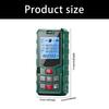 Handheld Distance Reader Bright Digital Rangefinder, Space Measuring Functions and Bubble Level Support for Home