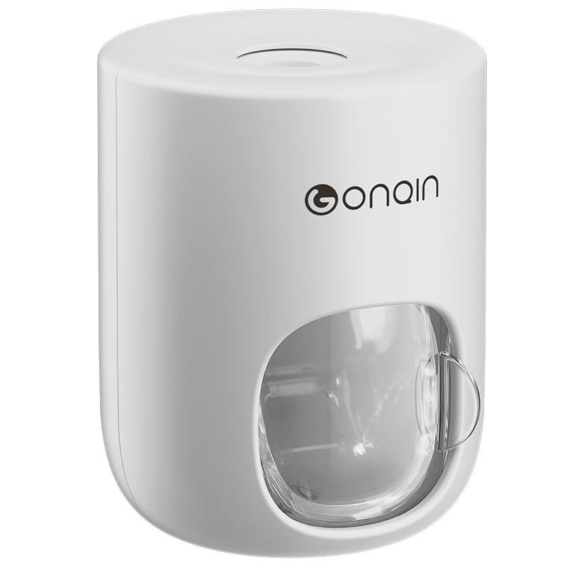 

1 шт. Автоматический выжималка для зубной пасты, настенный бытовой выжимной набор, ванная комната, полка для зубных щеток без перфорации белый