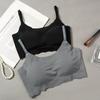 Sommer Damen Push Up Eis Seide Nahtloser BH Gepolsterte Unterwäsche Dünne BHs Lingerie Bralette