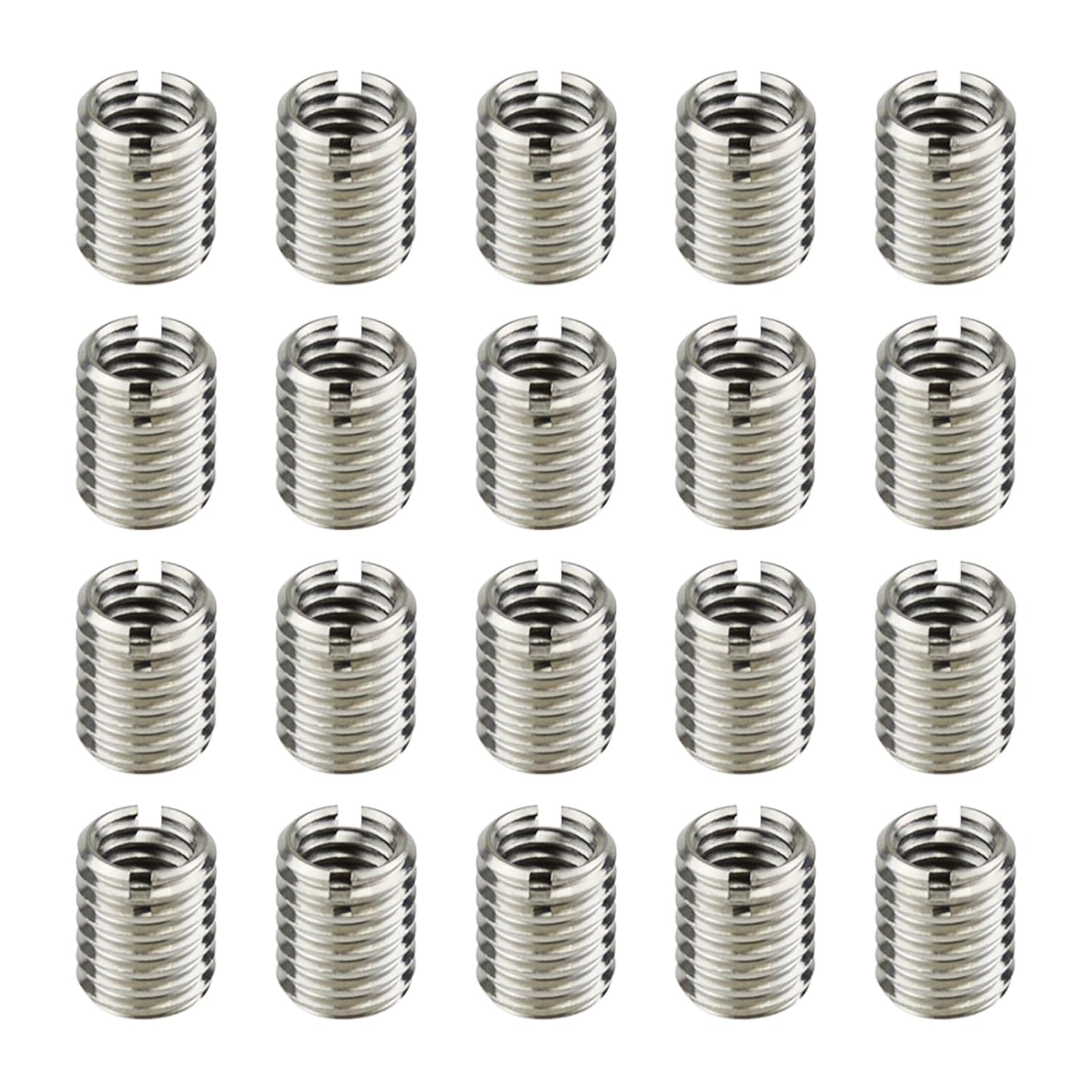 20PCS M10 to M8 Thread Reducer Nuts, Repair Sleeve Pipe Fitting Reducer Adapter Stainless Steel Fastener Accessory, Thread Conversion Kit for