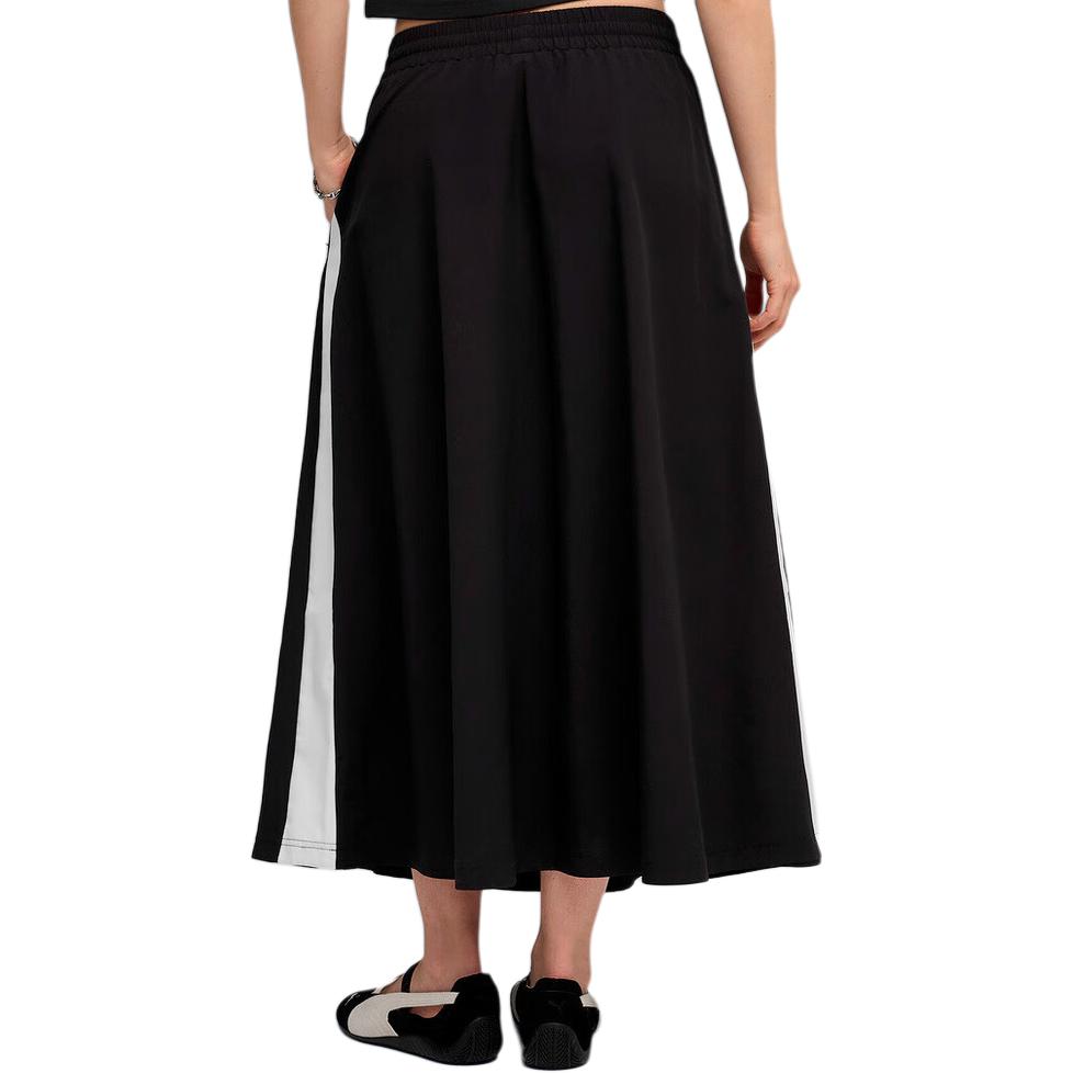 Puma T7 Woven Midi Skirt Fashion Comfortable Soft Skin-Friendly Casual Long Skirt Women skirts 634064-01