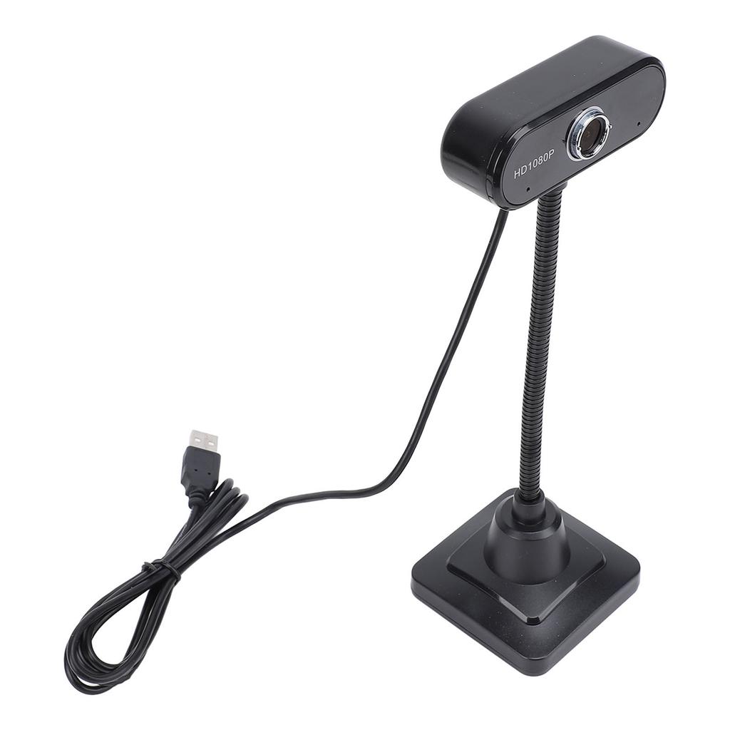 Web Camera with 3 Meter Omnidirectional Noise Reduction Microphone 1080P Wide Angle USB Computer Camera for Win7 Win8