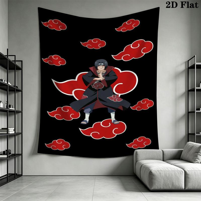 Naruto Cloud Power Wall Tapestry Aesthetic Wall Hanging Printed Fabric Blanket Decorative Tapestries For Bedroom Living Room Home Decor