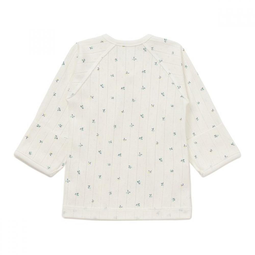 Bluedog Baby Gift Set  Leaf Flower Baby Bodysuit And Mittens 46170 000 02+46170 008 03