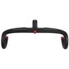 Guidão de Bicicleta 400x90mm Guidão Integrado de Fibra de Carbono Impermeável Acessório de Bicicleta