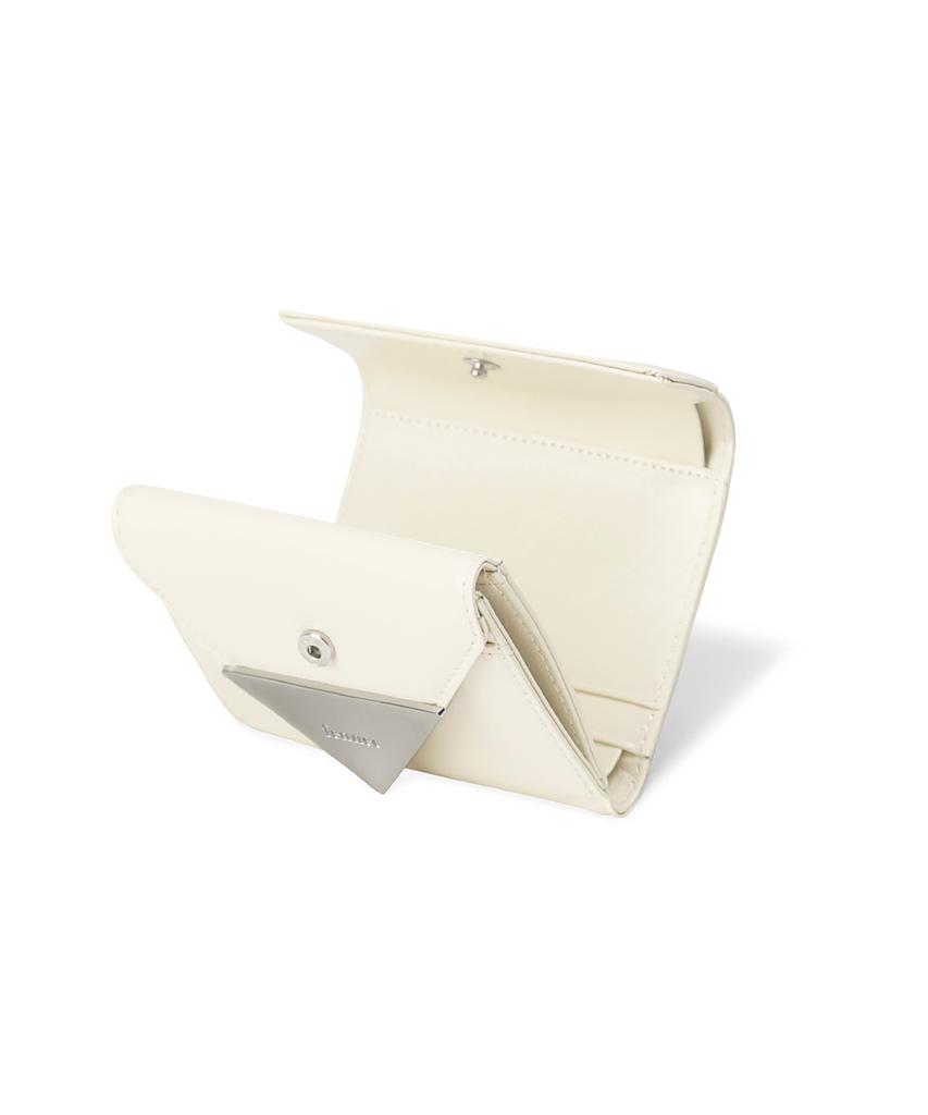 Fennec Crinkle Triangle Doco Wallet - Vanilla