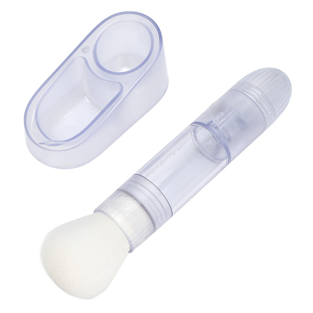 Nail Dust Brush 2 In 1 Multifunction Utilities Comfortable Grip Convenient Fast Loose Powder Brush