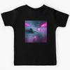 AI Generated Art, Ocean Exploration Cyberpunk  Kids T-Shirt