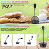 Easy-carry Fly Repellent Fan Tabletop Portable 360 Degrees Rotation USB/Battery Powered Retractable Lightweight Adjustable Pole Physical Mosquito for
