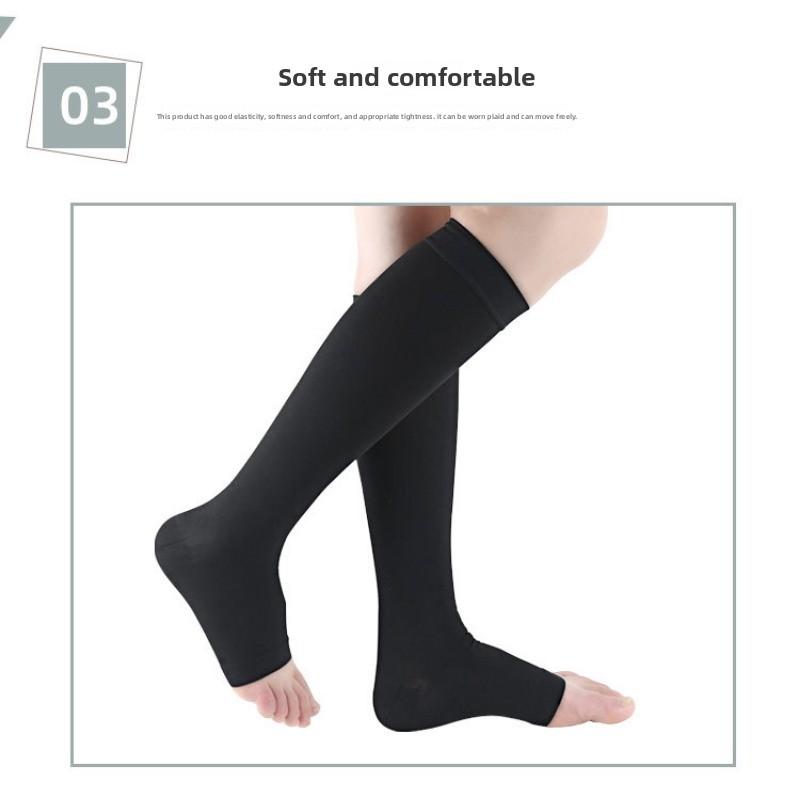Women's Two-level Anti-varicose Pressure Non-slip Medium Tube Invisible Sweat-absorbing Elastic Plastic Leg Pressure Socks
