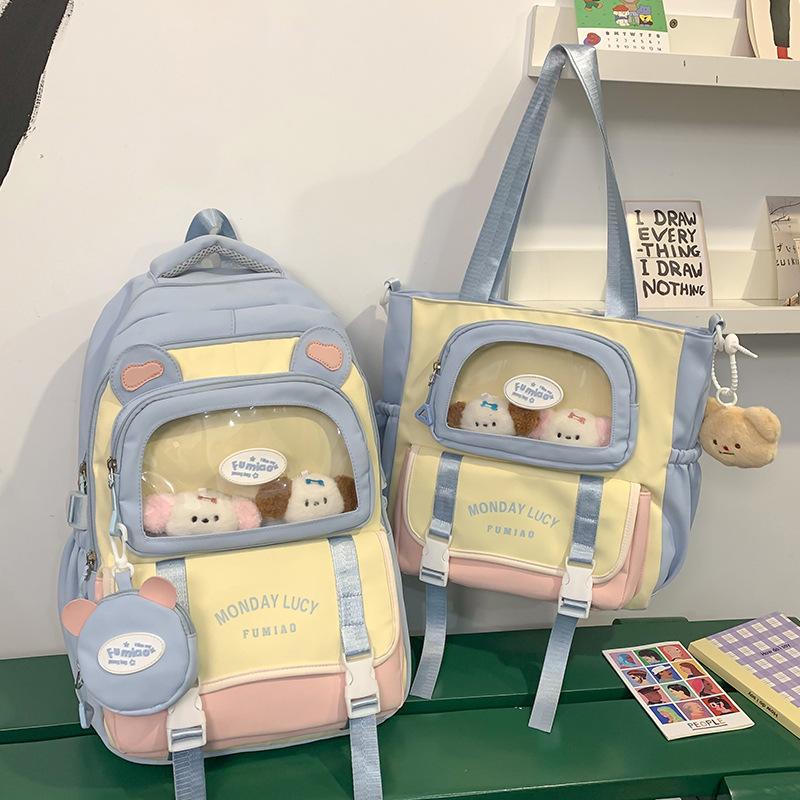 Schoolbag Children Elementary School Girl Junior High School Student Cartoon High Value Ins Pain Bag Backpack