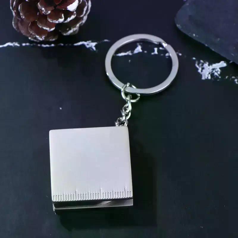 Keychain 1/2pcs Key Ring Pull Ruler DIY Hand Gauging Tools Tape Measure Portable Measuring Tools Retractable Rule
