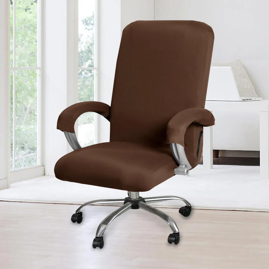 Stretch Executive Chair Cover for Computer Office Chair Cover with Armrests Breathable Cover for Swivel Office Chair