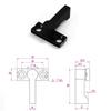 Push Type Zinc Alloy Fire Buckle Rotating Limit Device T-shaped Locking Pin Corrosion Resistant for Construction Site Facilities