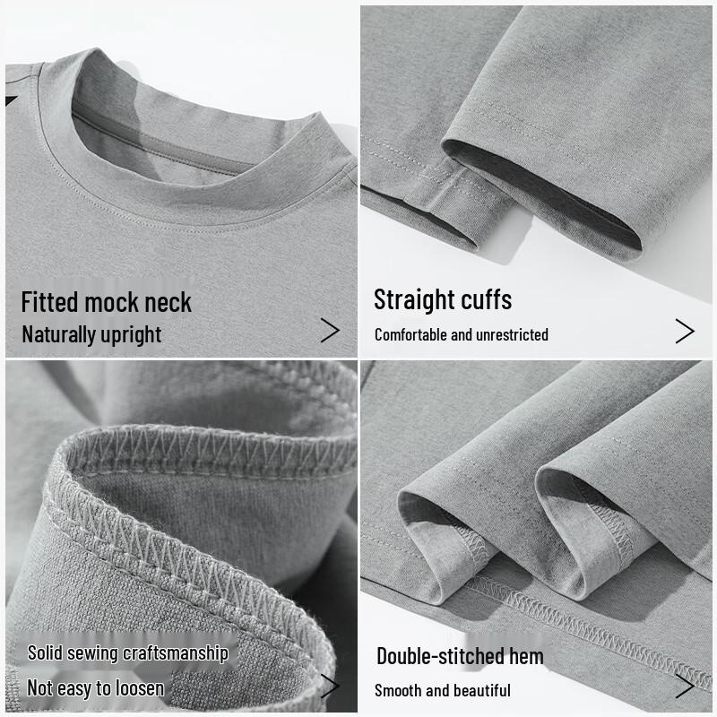 Warrior Men's Quick-Dry Mock Neck Long Sleeve Tee