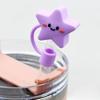 Straw Cover Cap Silicone Straw Topper Dust Proof 4pcs/8pcs Straw Plug Set Cute Cartoon Party Decor Suitable for 10mm Straws