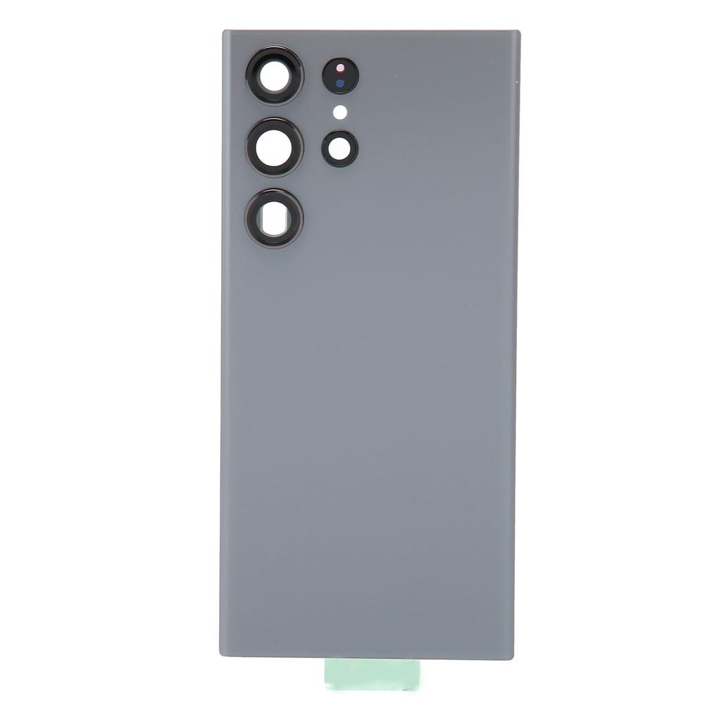 Back Cover Glass Replacement with Pre Installed Camera Lens Repair Tool Kit for Samsung for Galaxy S23 Ultra Grey