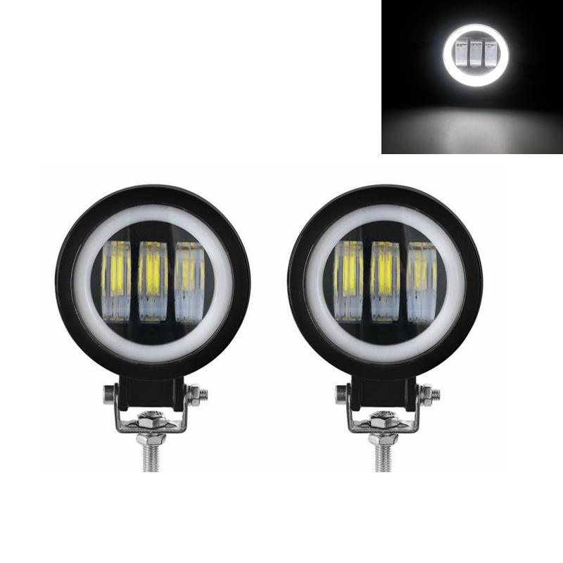 LED Fog Lamp Driving Daytime Off road Led Light Headlight 3'' 20W Motorcycle Halo Lamps ForATV 12V  SUV Worklight Beams