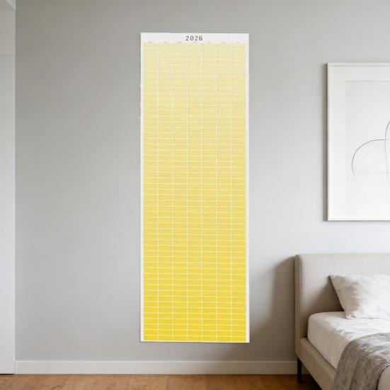 Roczny kalendarz ścienny 2026 Kalendarz na cały rok Jednostronicowy Od stycznia do grudnia 12 miesięcy Planer harmonogramu Pionowy Roczny kalendarz do zawieszenia do domu i biura