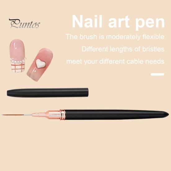 5 tk küünekunsti pliiatsid Tugevad, pika elueaga, õrna disainiga peene joonega joonistuspintsel kauni küünekujunduse jaoks