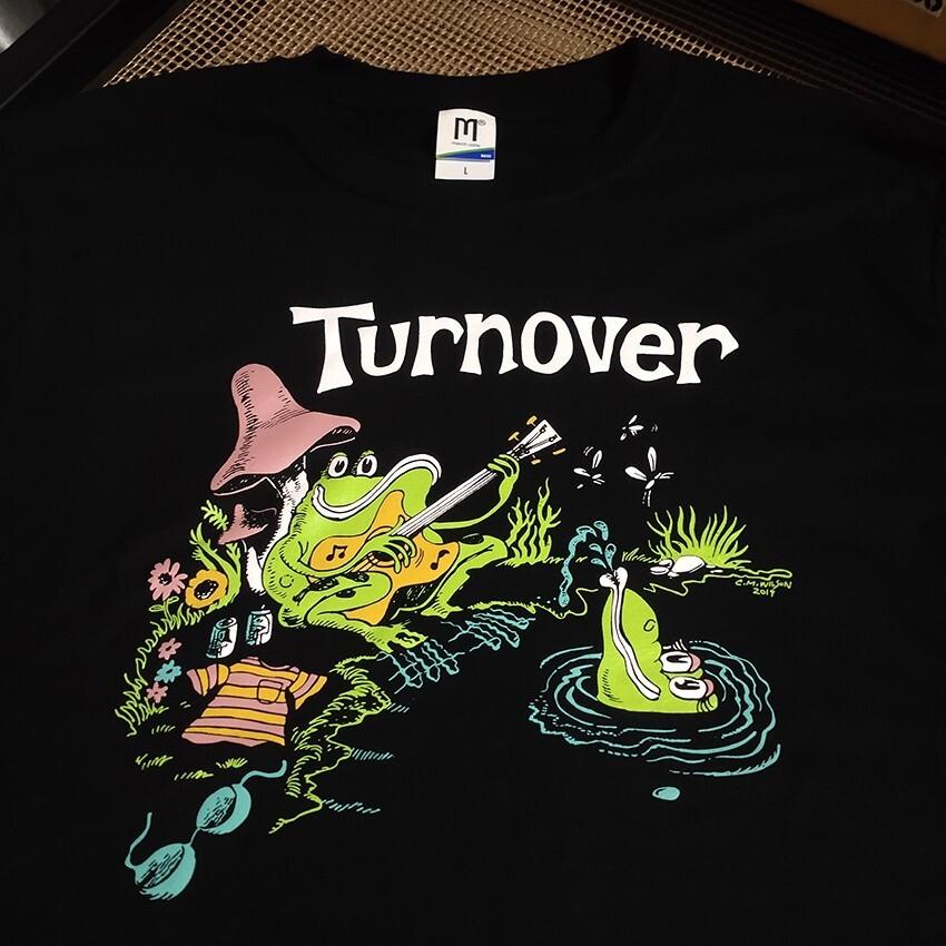 

Turnover Frog Black unisex Cotton Tshirt S4XL Unisex T-Shirt L
