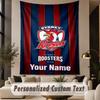 Custom Text Tapestry Sydney Roosters Print Wall Tapestry Indoor Living Room Wall Decor
