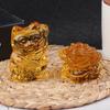 Chinese Yellow  Feng Shui Lucky Cat Fortune Frog Gift Home Decorations
