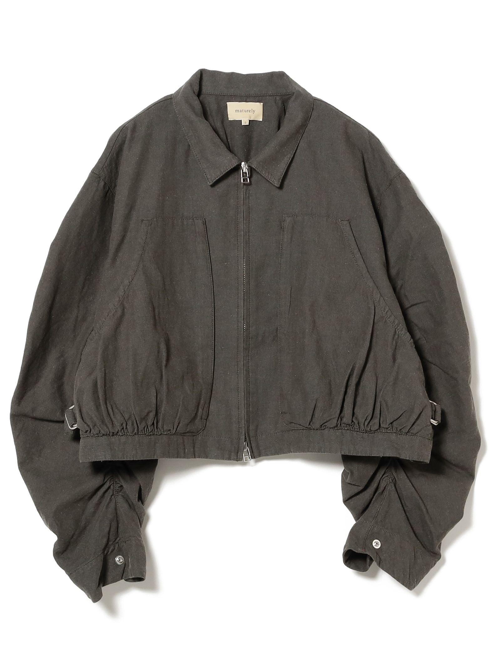 

Beams Boy Women s Backgather Blouson, M.BackGather_BL, CHARCOAL.G, 13180362791