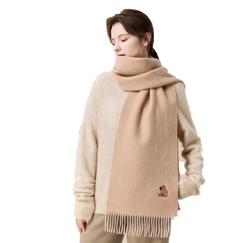 JIUMU Women's Pure Wool Scarf and Shawl