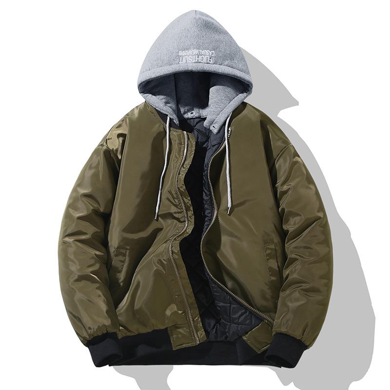 Detachable Hooded Fur Collar Cold Resistant Men Women Winter Cotton Jacket Thickened Warm Lightweight Casual Loose Comfortable Cotton Clothes