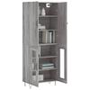 Highboard Sonoma Grau 69,5 x 34 x 180 cm Spanplatte