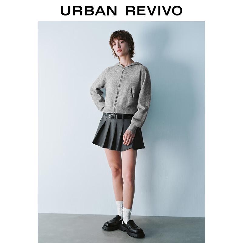 

Женский повседневный вязаный кардиган с капюшоном UR L