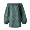 Women Fashion Sleeve Off Shoulder Tops Dot Strapless Blouses Date Tee Shirts