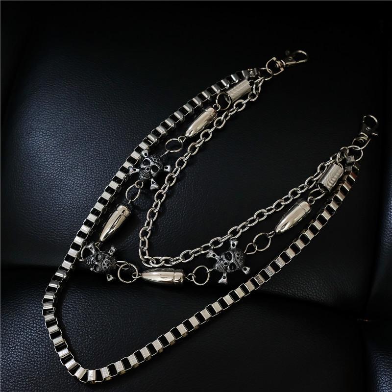 2021 Hip-Hop Trendsetter Skull Double-Layer Waist Chain for Men and Women